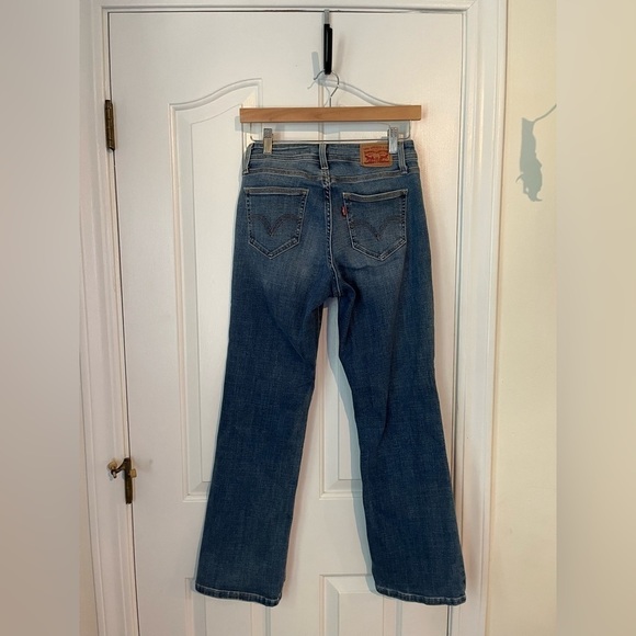 Levi's | 529 Curvy Bootcut Denim Jeans Midwash Western Cotton Size 4 - Picture 5 of 10
